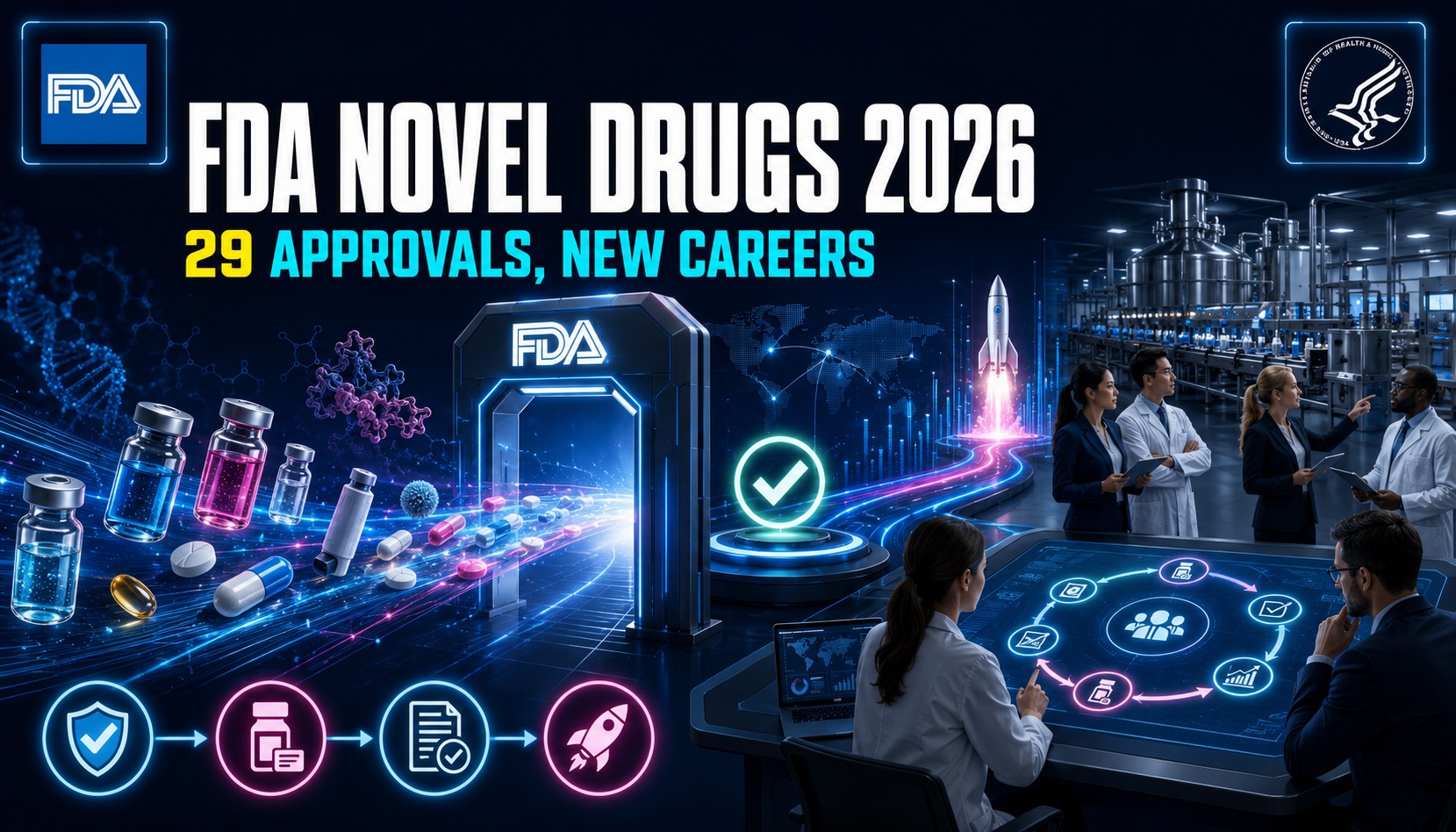 Which Careers Grow Around FDA’s 29 Novel Drug Approvals; Will New Launches Expand Pharma Work?