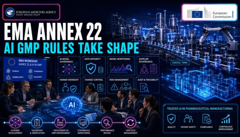 Will EMA’s 2-Day Workshop Shape Annex 22 AI GMP Rules; Could AI Rules Redefine GMP Validation?