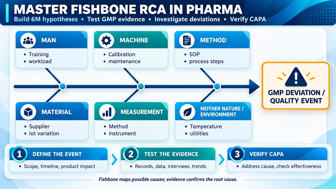 6M fishbone workflow