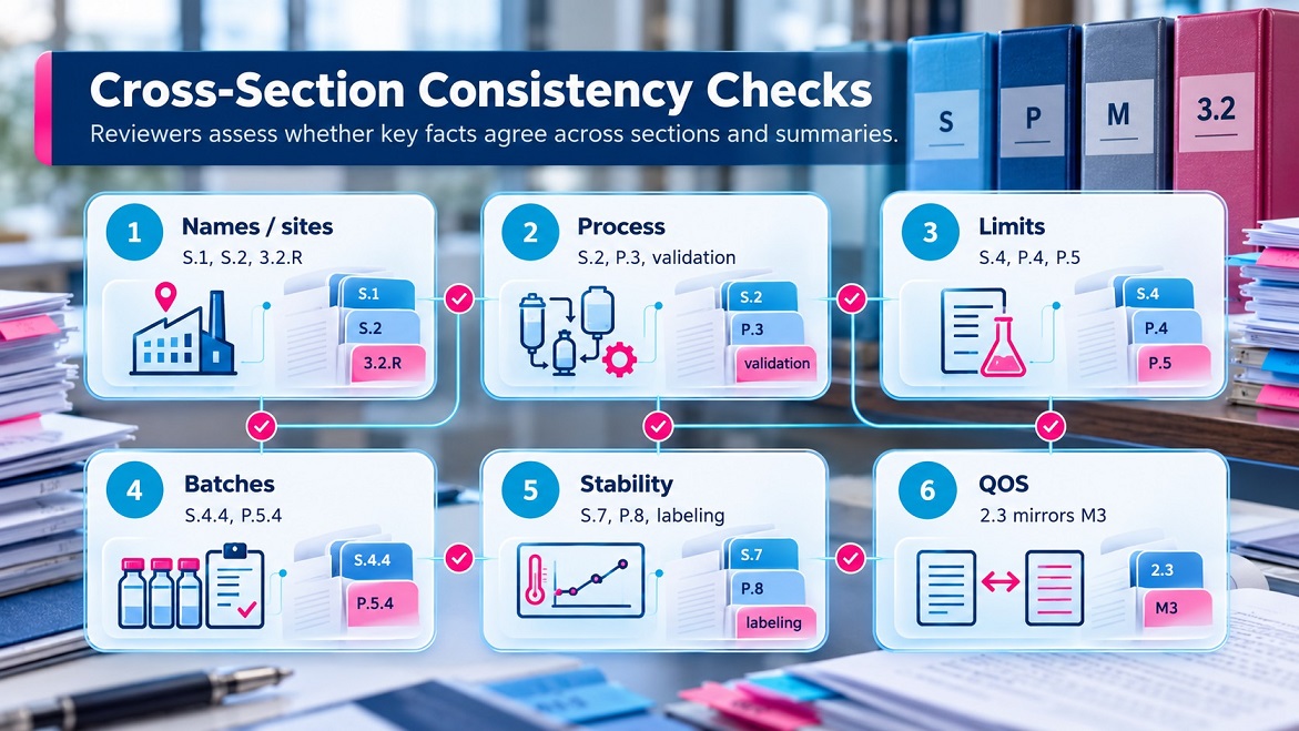 Cross-section consistency checks